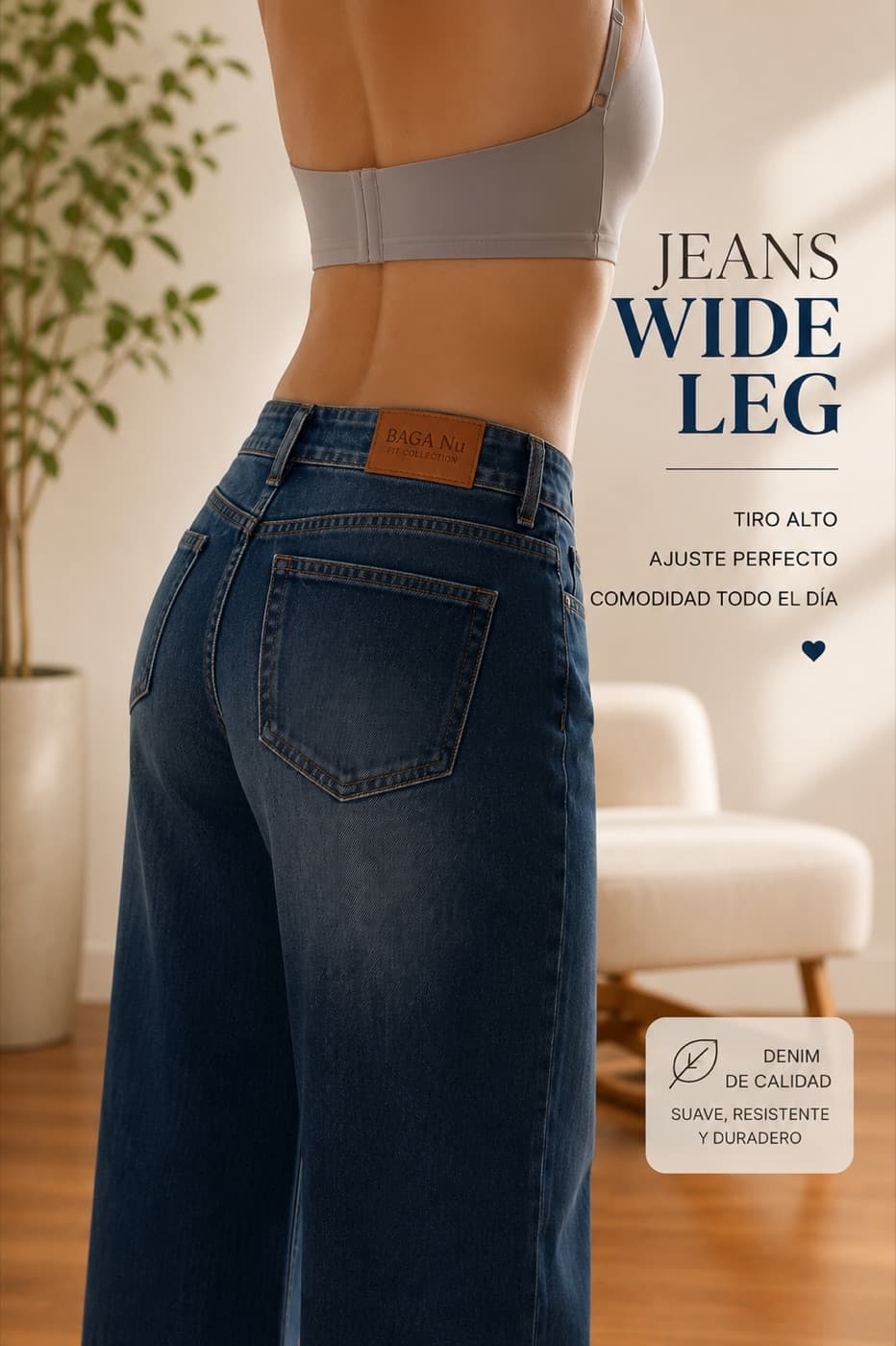 Jeans Wide Leg High Waist — vista 1