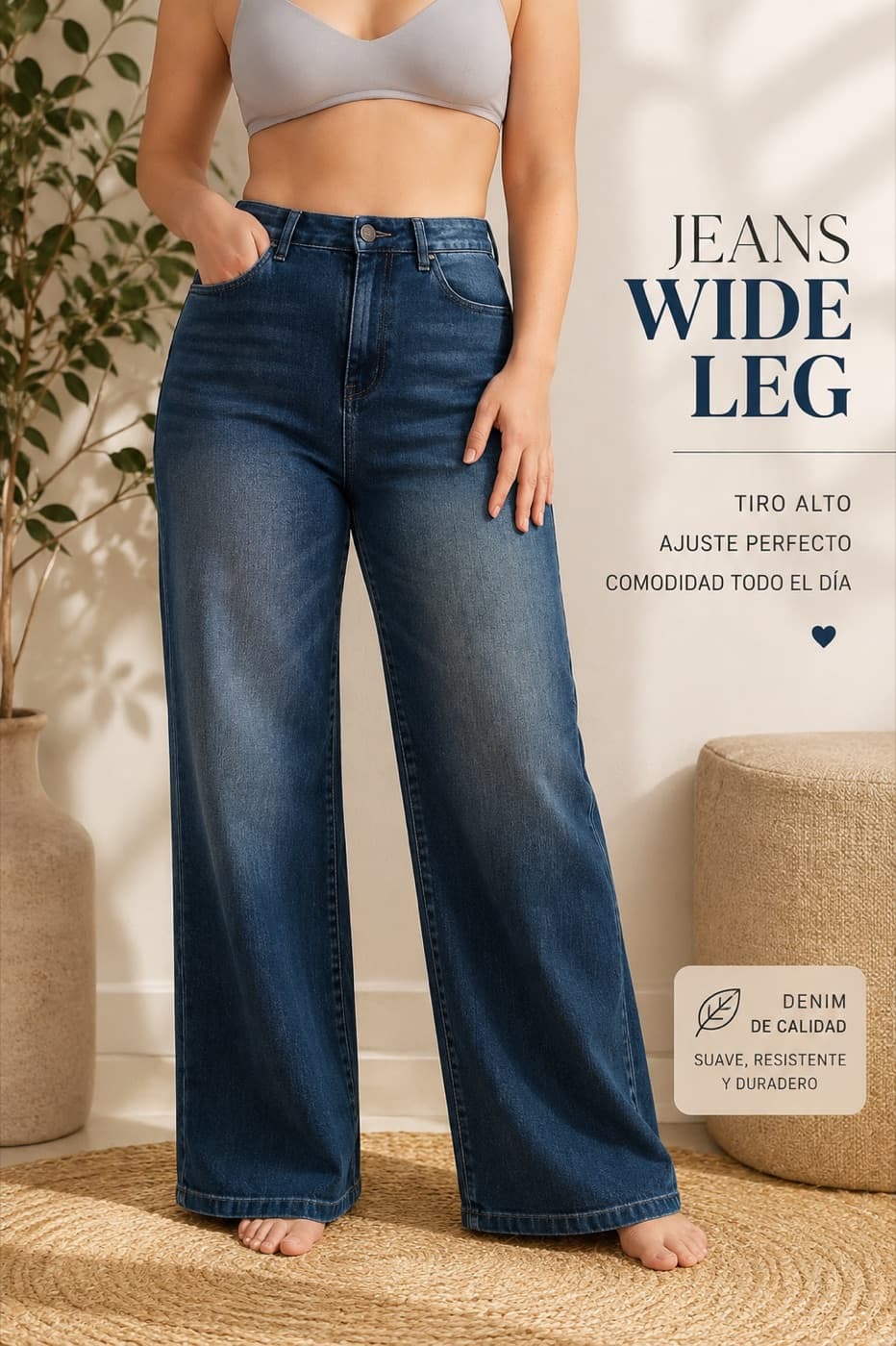 Jeans Wide Leg High Waist — vista 4